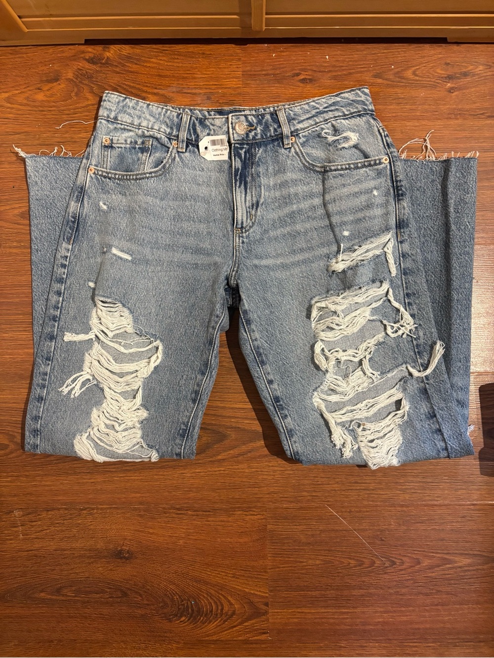 BNWT Garage Light Blue Distressed Boyfriend Jeans